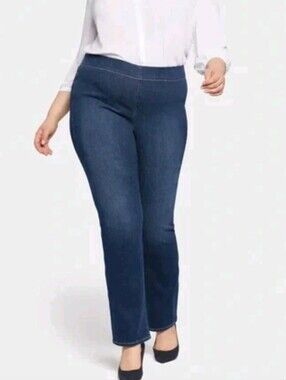 NYDJ Sanspring Pull On Bootcut Jeans 1X Dark Wash